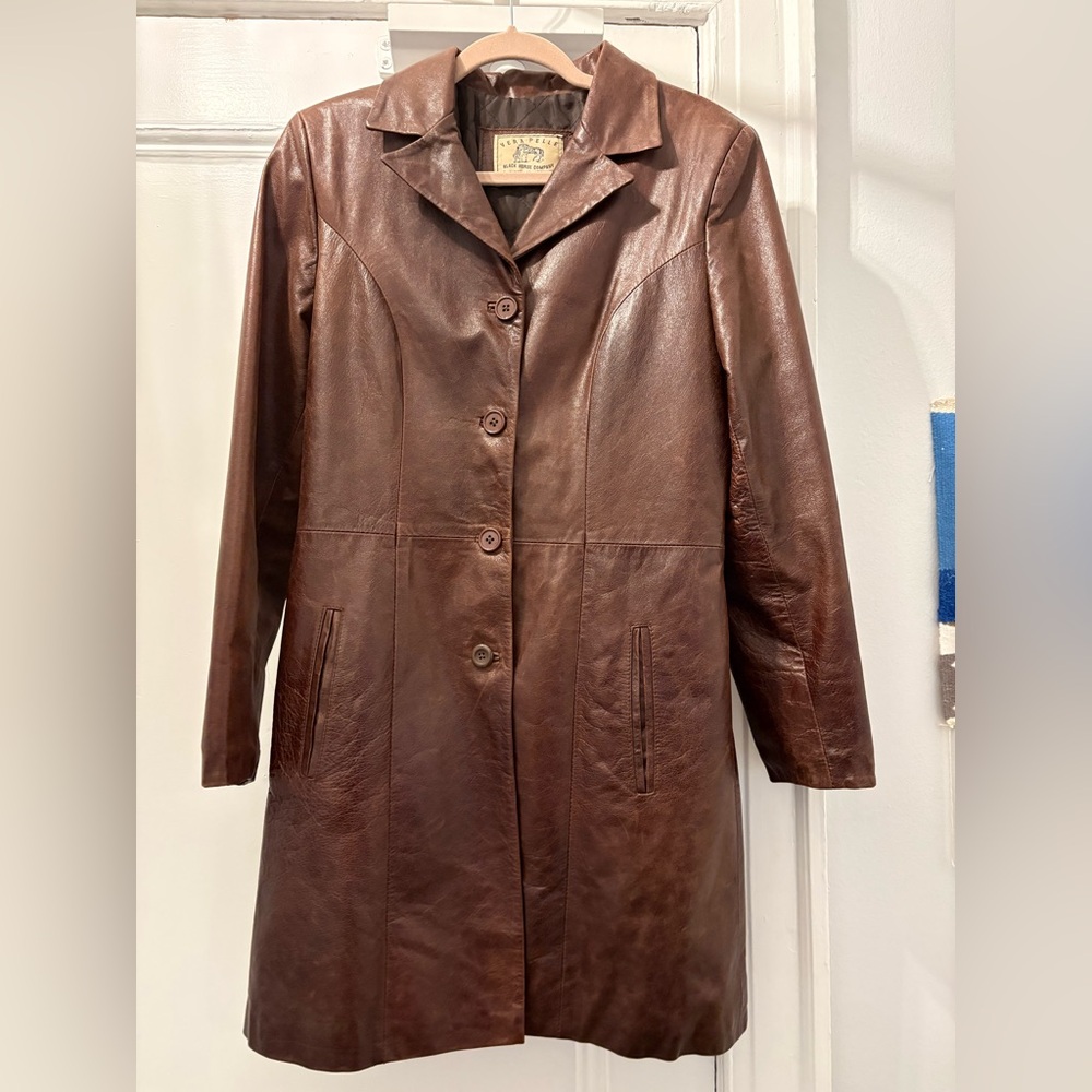 Vera Pelle Rich Brown Leather Jacket